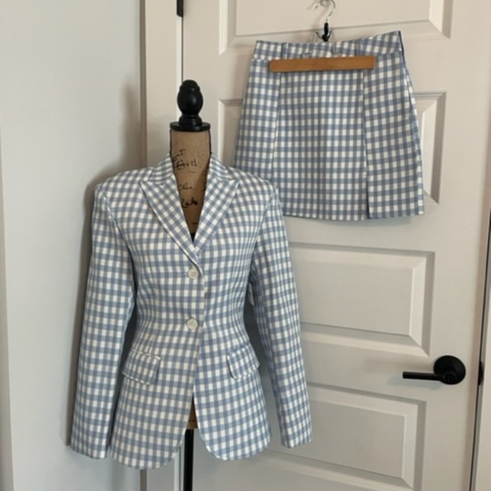 NWT Free People Gingham Set